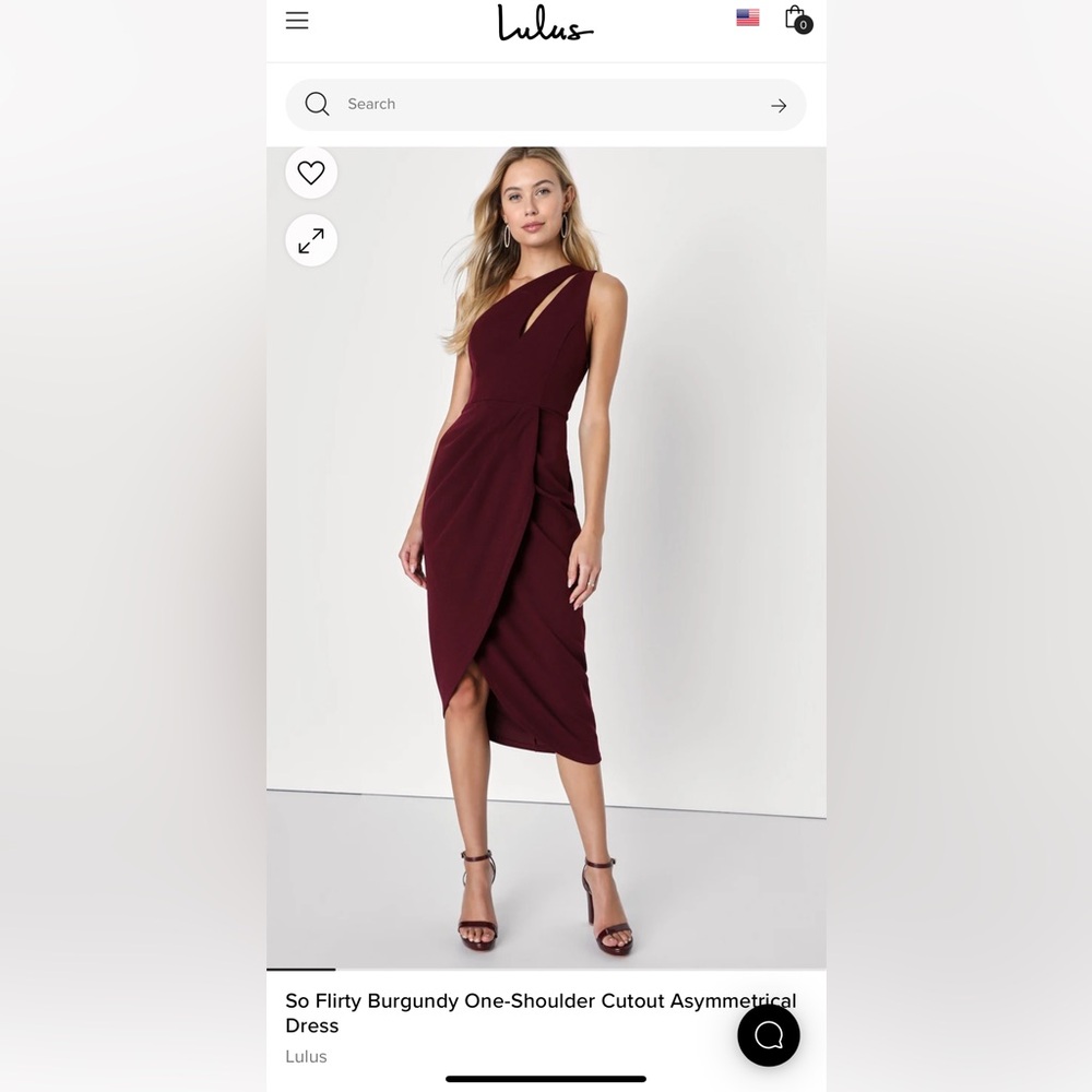 So Flirty Burgundy One-Shoulder Cutout Asymmetrical Dress